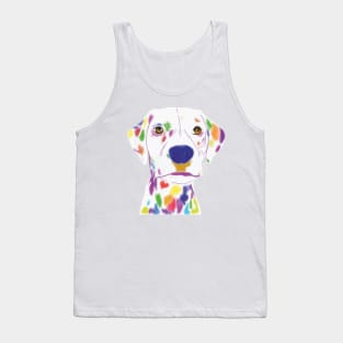 Multi Color Dalmatian Tank Top